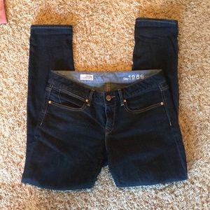 GAP always skinny dark wash jean